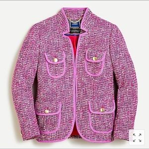 J. Crew New Fitted Jacket Blazer Autumn Tweed